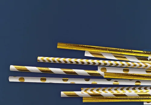 Vista 11 de Pomp Pajitas de papel decorativas 100% biodegradables con temática navideña, de larga duración, calidad prémium y ecológica, tamaño estándar