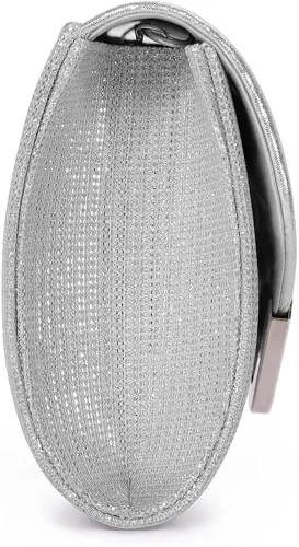 Vista 7 de ERIJUNOR Bolso de mano para mujer, clásico sobre de noche, brillante, fiesta de novia, baile de graduación, bolso cruzado
