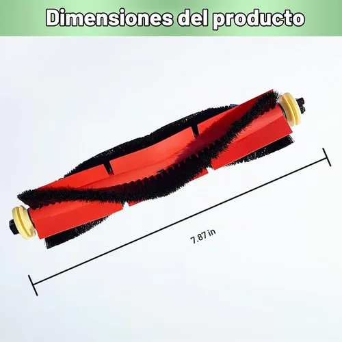 Vista 4 de Paquete de 3 piezas de repuesto de cepillos principales Roborock - Compatible con Roborock S6 Pure, S6 MaxV, E4, S4 Max, S5, S5 Max, S4, E2, E3, E5