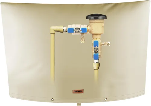 Vista 24 de Cubierta aislante de tubería para prevención de reflujo (5 °F) – Bolsa aislada para válvula de aspersor de riego – Cubierta de bomba de pozo de agua