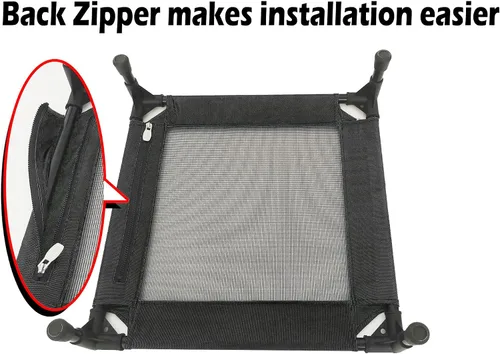 Vista 5 de Pozico Cama elevada para mascotas con malla transpirable para gatos y perros pequeños, cuna refrescante elevada para cachorros y gatitos, 18.9 x