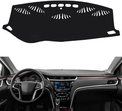 Vista 10 de Tapete para cubierta de tablero de instrumentos de automóvil, compatible con Cadillac CTS 2003-2007 con volante a la izquierda