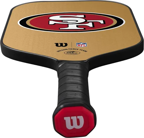 Vista 4 de Wilson NFL Collection - Palas de pickleball Fierce Team, tamaño de agarre 2-4 1/4 pulgadas