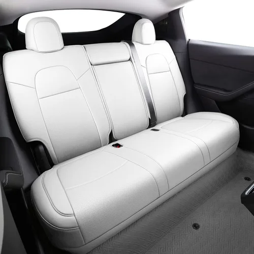 Vista 30 de Funda INCH EMPIRE para asiento de coche, ajuste personalizado para Tesla Model 3, protector de cojín de asiento de cuero sintético para 2017 2018