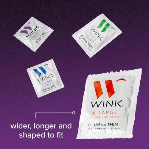 Vista 4 de WINK Condones XL, 24