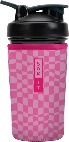 Vista 78 de Sok It BotlSok Botella Mezcladora de Proteínas con Funda Aislante de Neopreno (Floral Abstracto, Se Ajusta a Mezcladoras de 24oz)