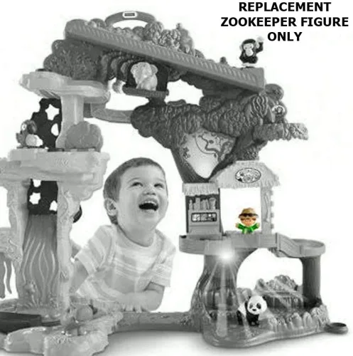 Vista 3 de Pieza de repuesto para Safari Playset – Fisher-Price Little People Share and Care Safari FHF35 – Incluye 1 figura de Zookeeper