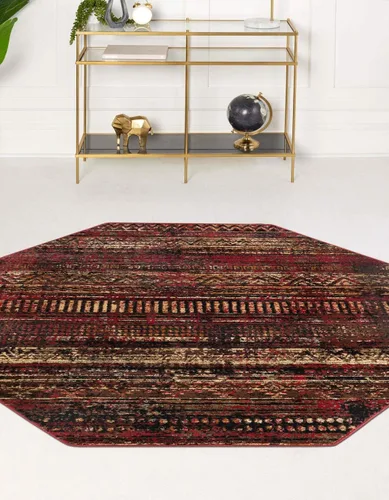 Vista 15 de Unique Loom Saturn Collection Alfombra de área - Relay (Runner 2' 2" x 5' 0", Beige/Gris)