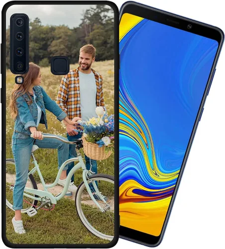 Vista 2 de Styletify Funda de fotos personalizada para Galaxy A9 2018, funda de silicona a prueba de golpes, funda de teléfono personalizada de caramelo suave