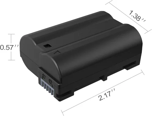 Vista 9 de LP EN-EL15C Batería de Reemplazo, 2200 mAh EN-EL15a/EN-EL15b Batería Compatible con Nikon D7500, D7200, D7100, D7000, D850, D750, D500, D810a, D810