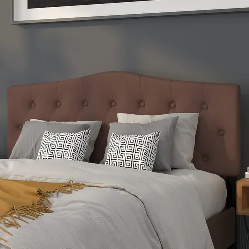 Vista 27 de Flash Furniture Cambridge - Cabecera tapizada capitoné tamaño individual en tela beige