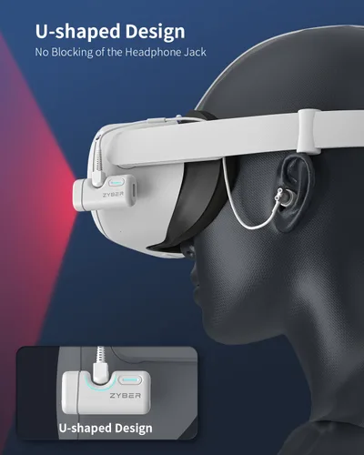 Vista 5 de ZYBER Ir Illuminator for Meta Quest 2 Pro PICO 4, Infrared Illuminator VR Accessories for Oculus Quest 2 Sensor Tracking in Dark
