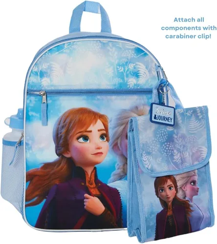 Vista 7 de Fast Forward Juego de mochila para niños, 16 pulgadas con bolsa de almuerzo y botella de agua