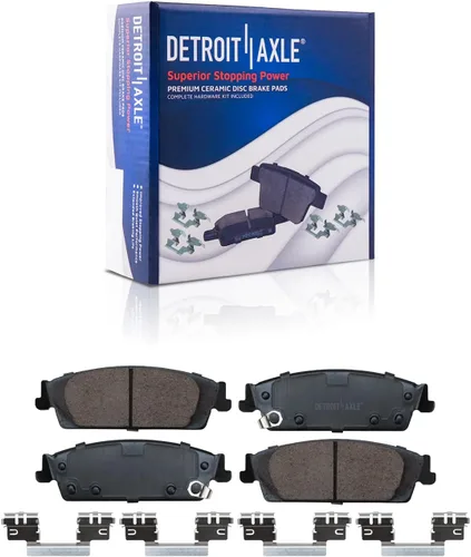 Vista 119 de Detroit Axle - Pastillas de Freno Delantero Izquierdo Reemplazo de Pinza de Disco para Dodge Ram 1500 Dakota Mitsubishi Raider - Juego de 3 piezas