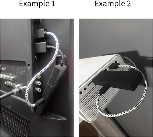 Vista 6 de Cable de alimentación USB para Fire Stick, cable adaptador de repuesto para enchufe, alimenta Amazon FireStick directamente desde el puerto USB
