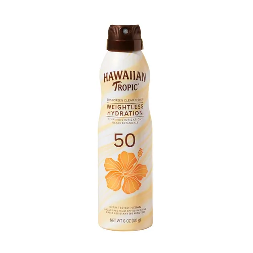 Vista 9 de Hawaiian Tropic - Protector solar en aerosol de hidratación sin peso SPF 15, 6 onzas (paquete de 2) Clear body sunscreen, Lightweight texture