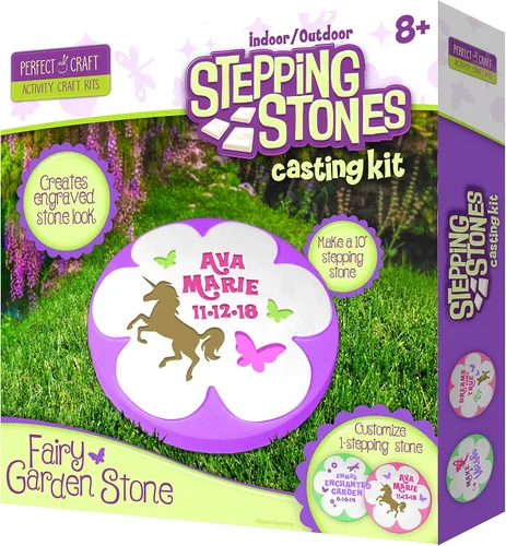 Vista 7 de Perfect craft Flower Garden - Kit de fundición y pintura personalizable con material de fundición perfecto Jardín de hadas
