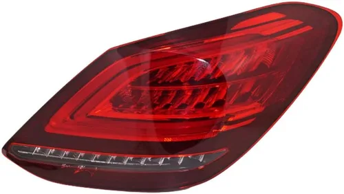 Vista 8 de KarParts360 Conjunto de luz trasera para Mercedes-Benz C300/C43 AMG 2019 2020 2021 lado del conductor Lente transparente y roja LED Reemplazo