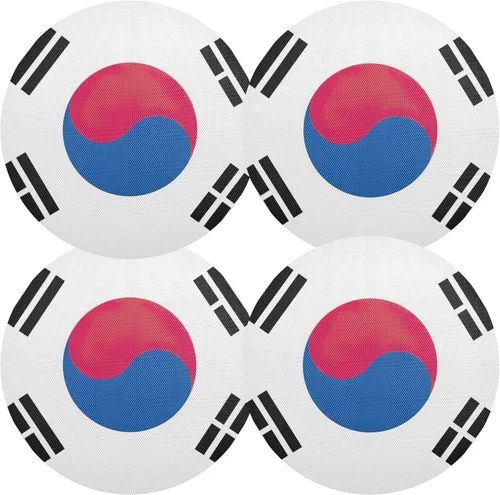 Vista 21 de Agender Pride Flag Round Placemats 15 Inch Seasonal Table Mats Decorative Table Mats for Home Kitchen Holiday Decoration