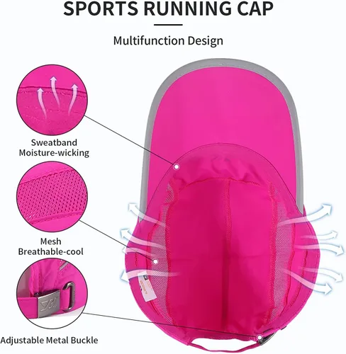 Vista 79 de Gorra deportiva de malla ligera de secado rápido para hombres y mujeres