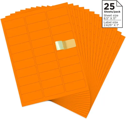 Vista 9 de Simply Home Decor - 750 Etiquetas Amarillas - 1" x 2-5/8" 25 Hojas I