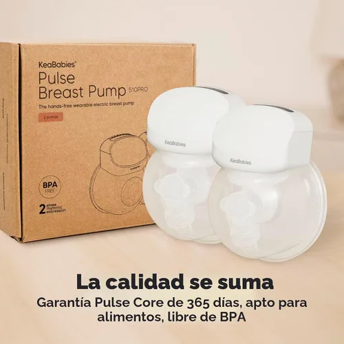 Vista 8 de KeaBabies Extractor de leche manos libres, extractor de leche inalámbrico