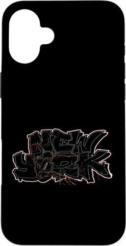 Vista 22 de Funda para iPhone 16 Graffiti New York y trenes