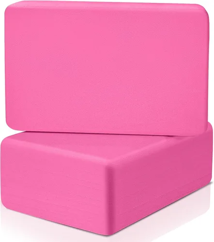 Vista 12 de Foam Block Supportive Latex-Free with Rounded Edges, Non-Slip Exercise Blocks for Pilates, Meditation, Balance, Stretching and Deep Poses