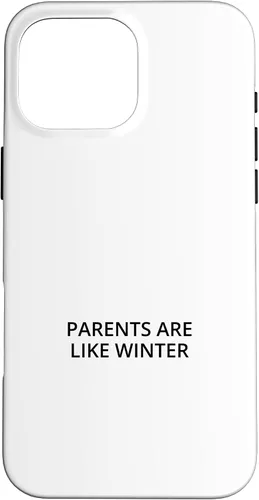 Vista 19 de iPhone 16 Parents are like winter Case