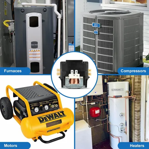 Vista 6 de Haoguo Contactor resistente de la CA de 40Amp 24V para el aire acondicionado, contactor del propósito definitivo