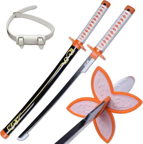 Vista 14 de ziqing Espada para cosplay de Demon Slayer hecha a mano, Katana de 31 pulgadas con múltiples estilos para elegir