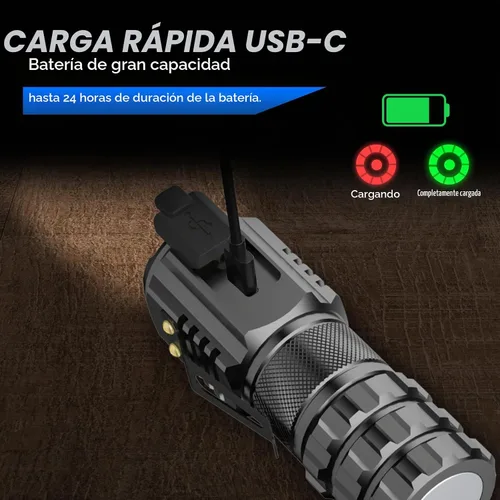 Vista 6 de UNROEVS XC06 LED Linterna pequeña 2550 lúmenes con base magnética
