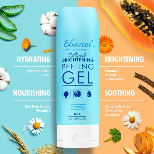 Vista 2 de Ebanel Glow & Renew Skin Care Duo - Exfoliante facial + hidratante de retinol - Set iluminador y antienvejecimiento para una piel suave y juvenil