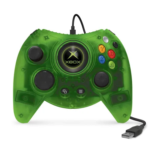 Vista 3 de Hyperkin Duke Wired Controller for Xbox One Windows 10 PC (Green Limited Edition) - Officially Licensed by Xbox