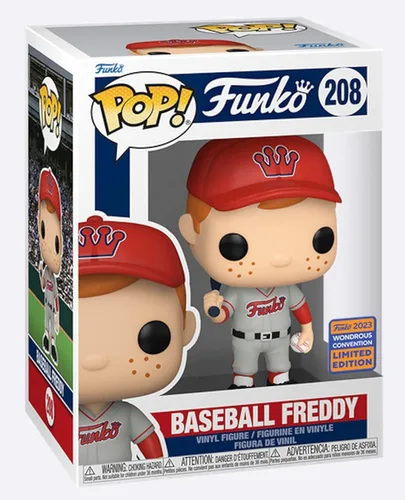 Vista 2 de Funko POP exclusivo Baseball Freddy (Red Hat)