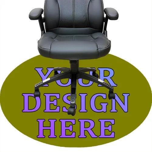 Vista 59 de Tapete redondo personalizado para silla de escritorio de oficina, diseño de tu propio logotipo de foto, texto, alfombrillas circulares