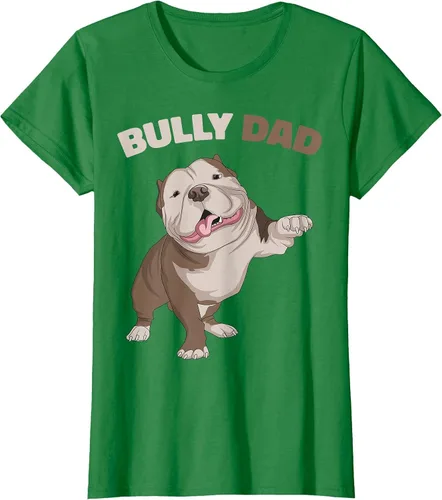 Vista 61 de American Bully Dad Dog Owner Father Funny Men T-Shirt Asphalt Grey