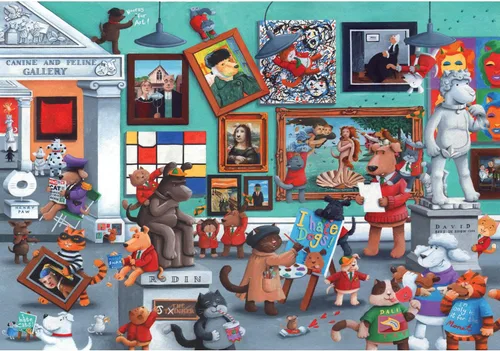 Vista 8 de Anatolian Puzzle - Tocador de gatos, rompecabezas de 260 piezas, #3344