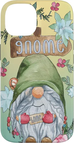 Vista 4 de Funny Gnome Home Graphic for Women and Garden Mom Spring Case for iPhone 17