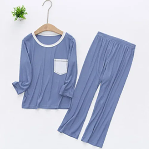 Vista 2 de Traje de bebé niña para niños pequeños PrimaveraVerano Nuevo policromado para niños Casual Home Furnishing Long Outfits