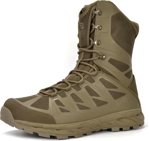 Vista 8 de XPETI Botas tácticas impermeables Stealth 8" para hombre Negro