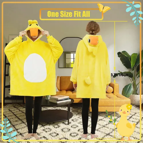 Vista 2 de Lovemonster Pijama unisex de animales para cosplay de animales, acogedor suéter de franela Sherpa para adultos, disfraz de Navidad y Halloween