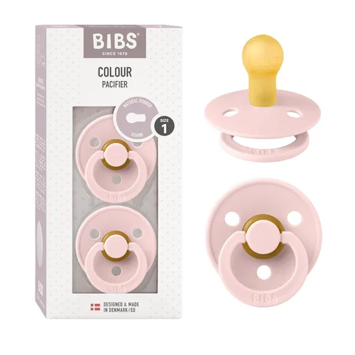 Vista 55 de BIBS - Paquete de 2 chupetes para bebés, goma natural libre de bisfenol A (BPA), hechos en Dinamarca, para niños de 0-6 meses, azul pastel