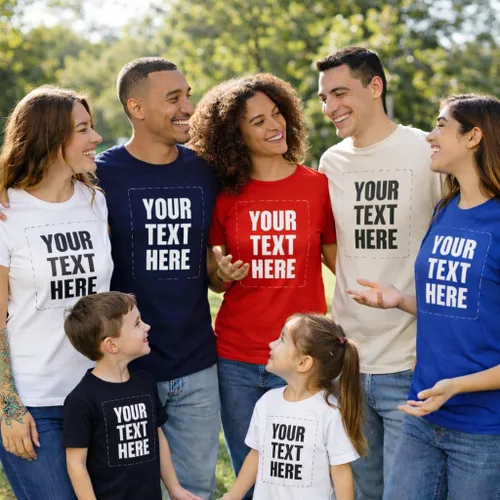 Vista 3 de GotPrint Camisa personalizada para hombres, mujeres, añade tu propio texto, camisetas personalizables, camiseta personalizable en la parte delantera