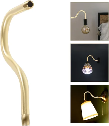 Vista 9 de Angoily Kit de reparación de lámpara de mesa curvada varilla hueca tubo de luz vástago para lámpara de bricolaje