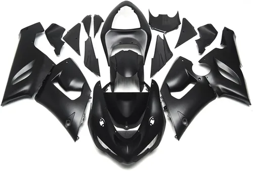 Vista 18 de FLPRO - Parabrisas de plástico ABS de doble burbuja compatible con deflectores de viento Kawasaki ZX-10R 2005-2008, ZX-6R 2005-2006, ZX-6RR/ZX600