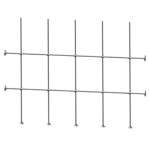 Vista 7 de Side and Bottom Lab Frame Monkey Bars Stand Kit (Aluminum, 4 Foot)