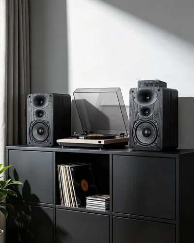 Vista 6 de Saiyin Altavoces pasivos de estantería de 3 vías Woofer de 5.25 pulgadas Negro