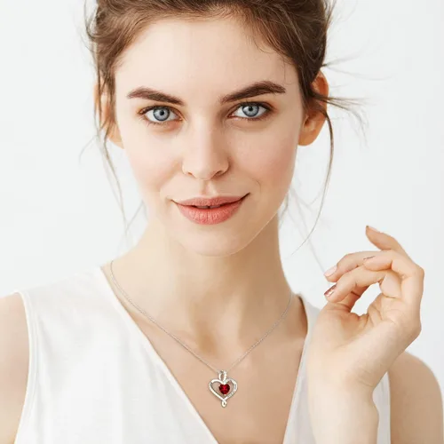 Vista 4 de Collares de corazón para mujer