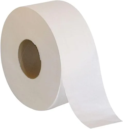 Vista 4 de Coastwide Papel higiénico profesional reciclado jumbo, 2 capas, blanco, 1000 pies/rollo, 6 rollos/caja